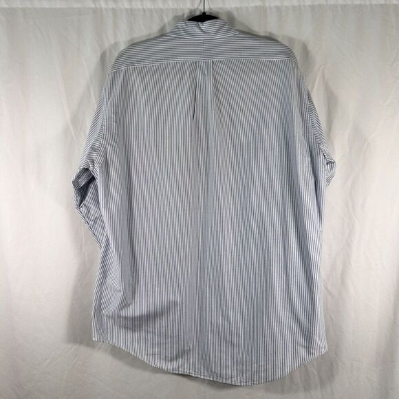 Ralph Lauren Dress Shirt Men 16 34 Striped Button Up Long Sleeve Yarmouth - Picture 8 of 10